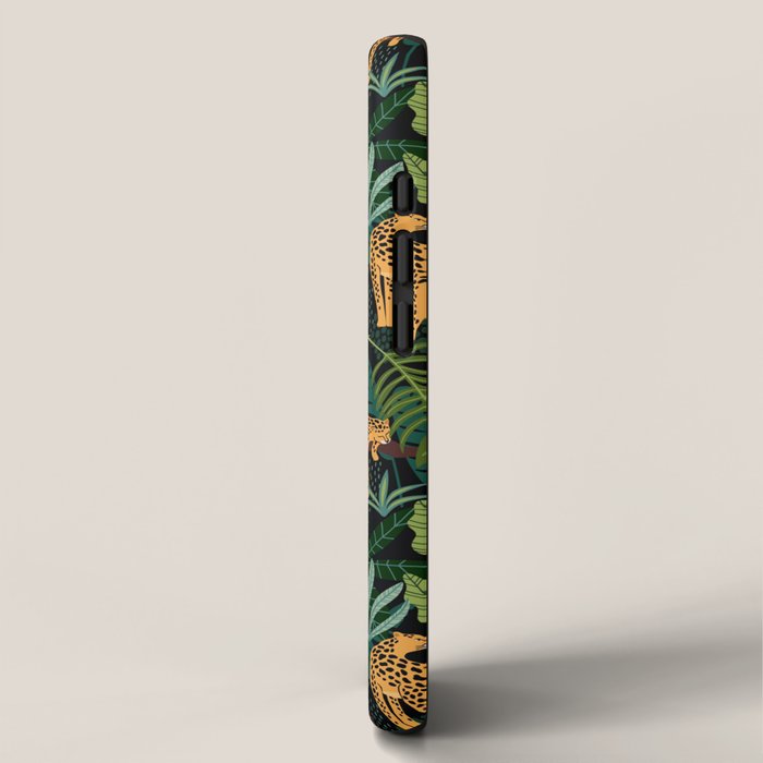 Midnight Leopard Jungle iPhone Case Gallery Image 2