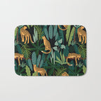 Midnight Leopard Jungle Bath Mat Gallery Image 1