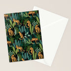 Midnight Leopard Jungle Stationery Card Gallery Image 2