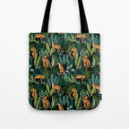 Midnight Leopard Jungle Tote Bag Gallery Image 1