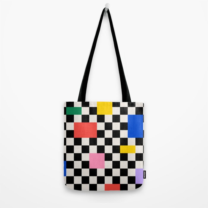 Patchwork: Bauhaus Check Edition Tote Bag Gallery Image 2