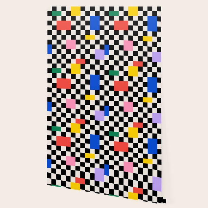 Patchwork: Bauhaus Check Edition Wallpaper Gallery Image 2