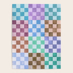 Handmade checker Cool tones Cozy heirloom Poster Gallery Image 4