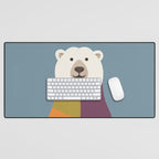 Polar Bear Desk Mat Gallery Image 1