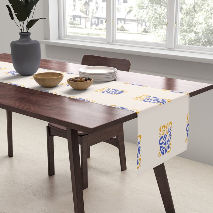 Le Champagne French Table Runner Gallery Image 2