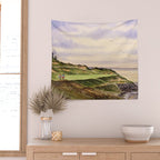 Whistling Straits Golf Course Hole 7 Wall Tapestry Gallery Image 2