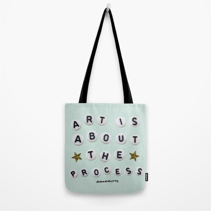 Art is About the Process Tote Bag Gallery Image 2