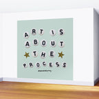 Art is About the Process Wall Mural Gallery Image 2