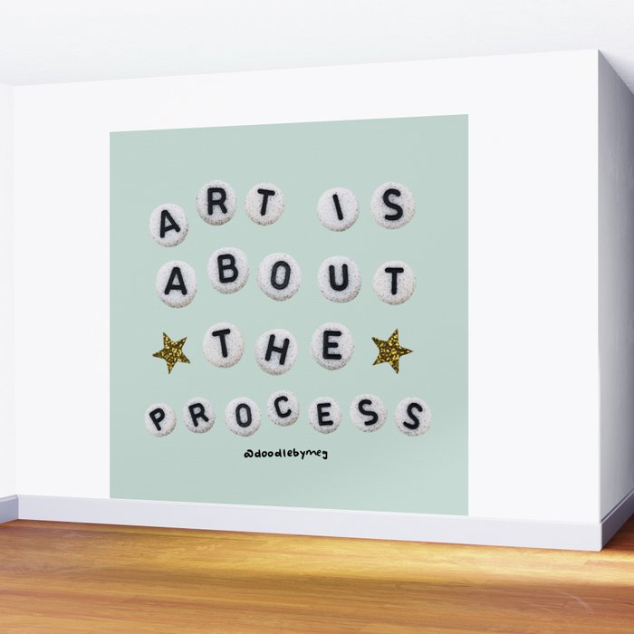 Art is About the Process Wall Mural Gallery Image 2