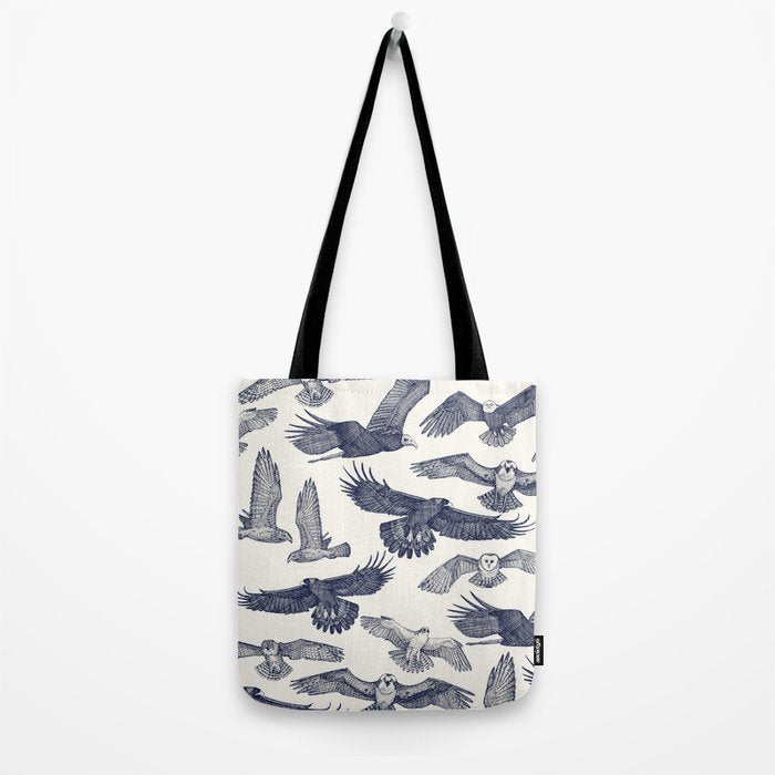 birds of prey blue Tote Bag Gallery Image 2