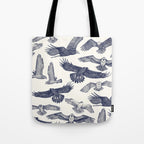 birds of prey blue Tote Bag Gallery Image 1