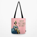 Merry Christmas, Bitches! - Ingres on Pink Tote Bag Gallery Image 2