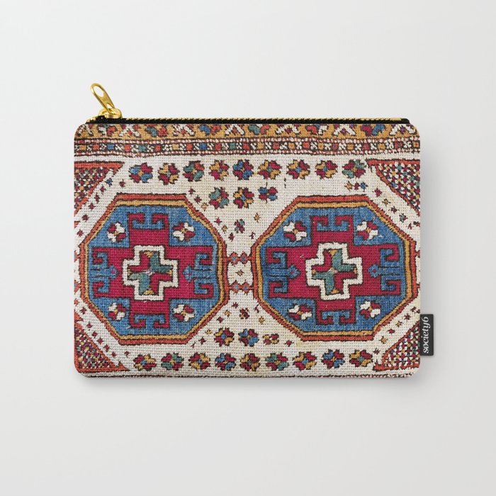 Kozak Bergama Turkish  Antique Rug Print Carry All Pouch Gallery Image 1