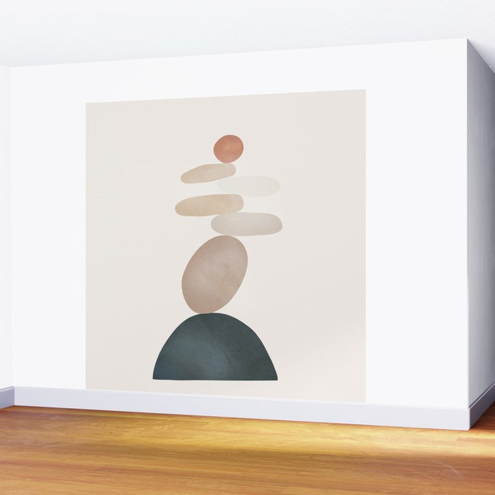 Balancing Stones 24 Wall Mural Gallery Image 2