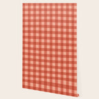 Gingham Plaid Pattern - Strawberry Red Wallpaper Gallery Image 2