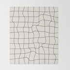 Warp Grid: Off-White Day Edition Throw Blanket Gallery Image 2