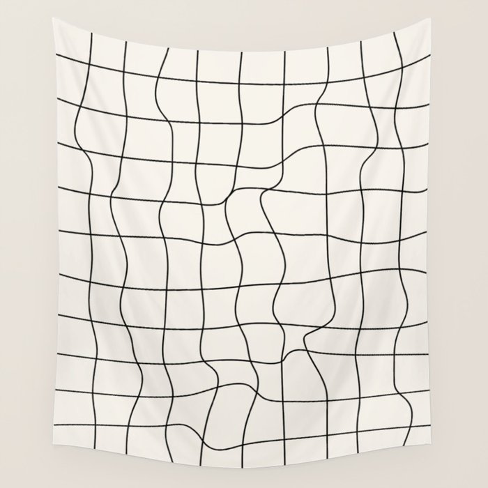 Warp Grid: Off-White Day Edition Wall Tapestry Gallery Image 1