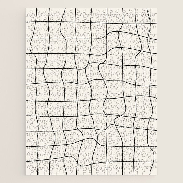 Warp Grid: Off-White Day Edition Jigsaw Puzzle Gallery Image 1