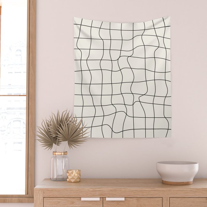 Warp Grid: Off-White Day Edition Wall Tapestry Gallery Image 2