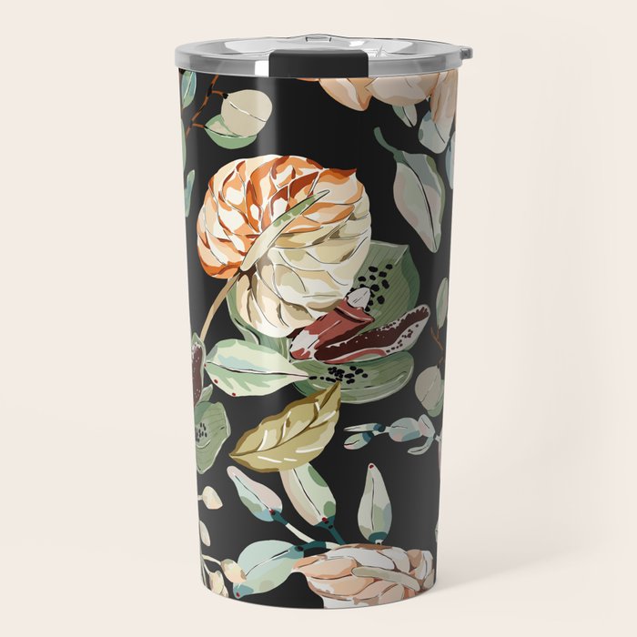 Lush colorful exotic garden C Travel Mug Gallery Image 1