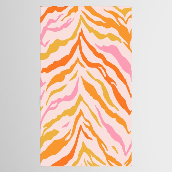Tiger: PATTERN 07 | The Peach Edition Tablecloth Gallery Image 2