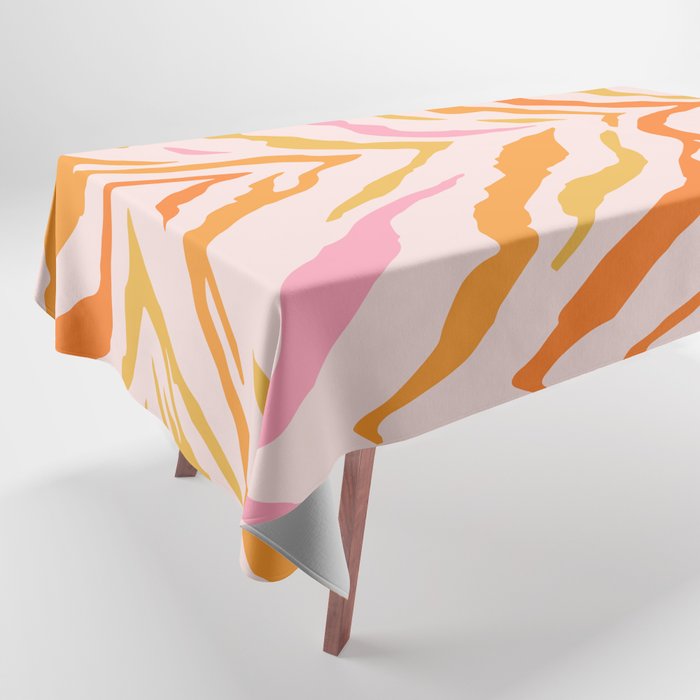 Tiger: PATTERN 07 | The Peach Edition Tablecloth Gallery Image 1