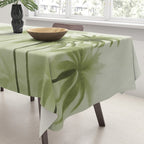 Lush Green Palm Grove Watercolor Art Tablecloth Gallery Image 3
