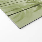 Lush Green Palm Grove Watercolor Art Welcome Mat Gallery Image 2