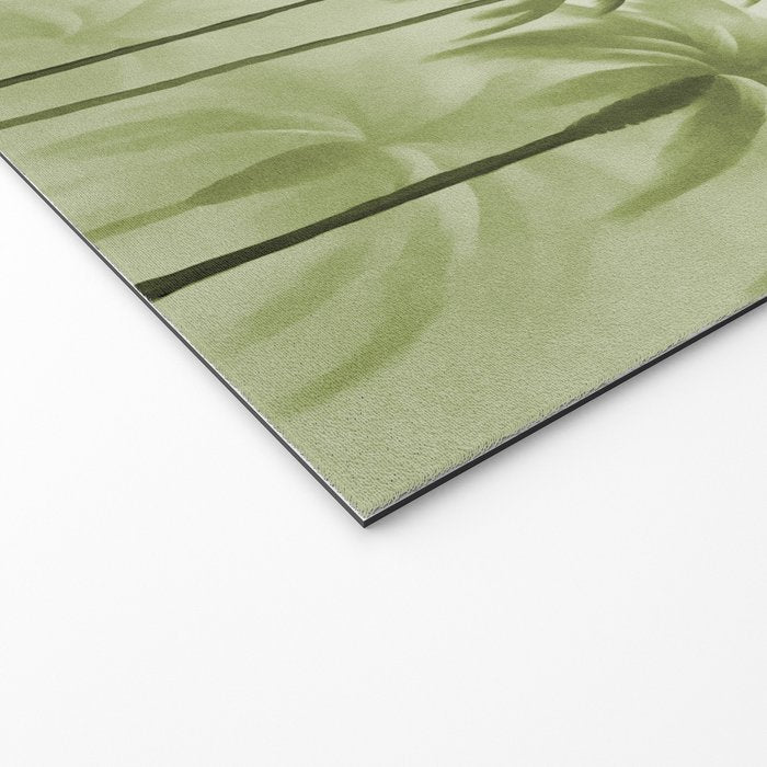 Lush Green Palm Grove Watercolor Art Welcome Mat Gallery Image 2
