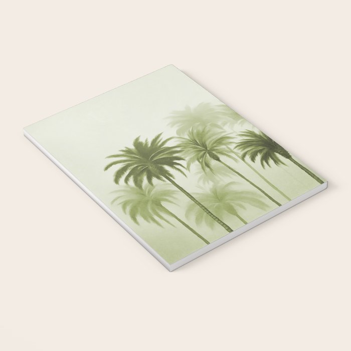 Lush Green Palm Grove Watercolor Art Notebook Gallery Image 3