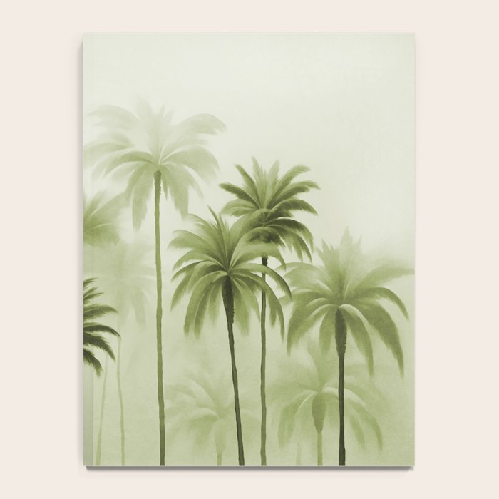 Lush Green Palm Grove Watercolor Art Notebook Gallery Image 4