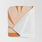 Bali Flowers Cheerful Floral Pattern in Pink and Orange Throw Blanket Gallery Image 3
