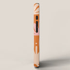 Bali Flowers Cheerful Floral Pattern in Pink and Orange iPhone Case Gallery Image 2