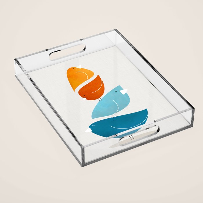 Bird Stack 4 Acrylic Tray Gallery Image 1