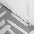 Abstract Herringbone Pattern, Rustic, Gray and White Comforter Gallery Image 4