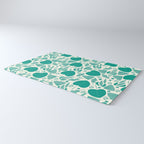 Green leaves pattern Rug Gallery Image 3