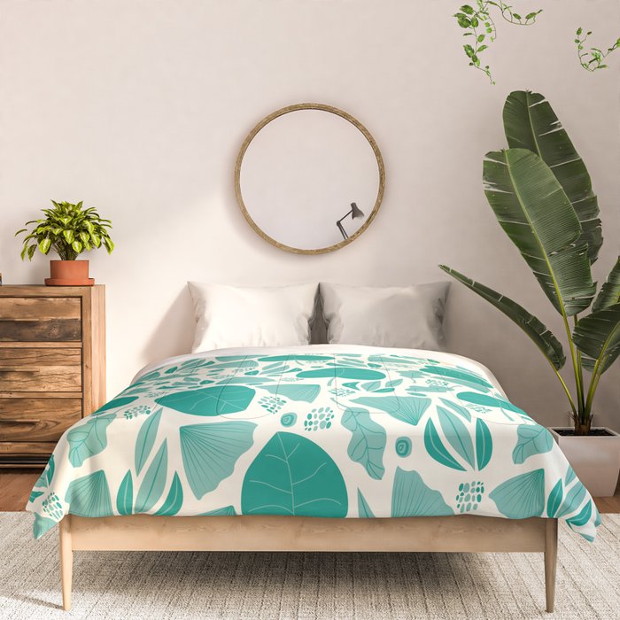 Green leaves pattern Comforter Gallery Image 3