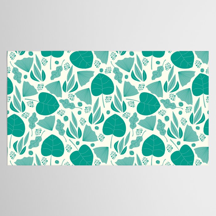 Green leaves pattern Tablecloth Gallery Image 2