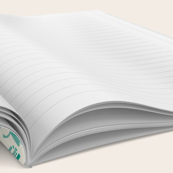 Green leaves pattern Notebook Gallery Image 2