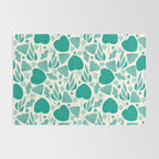 Green leaves pattern Rug Gallery Image 2