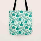 Green leaves pattern Tote Bag Gallery Image 1