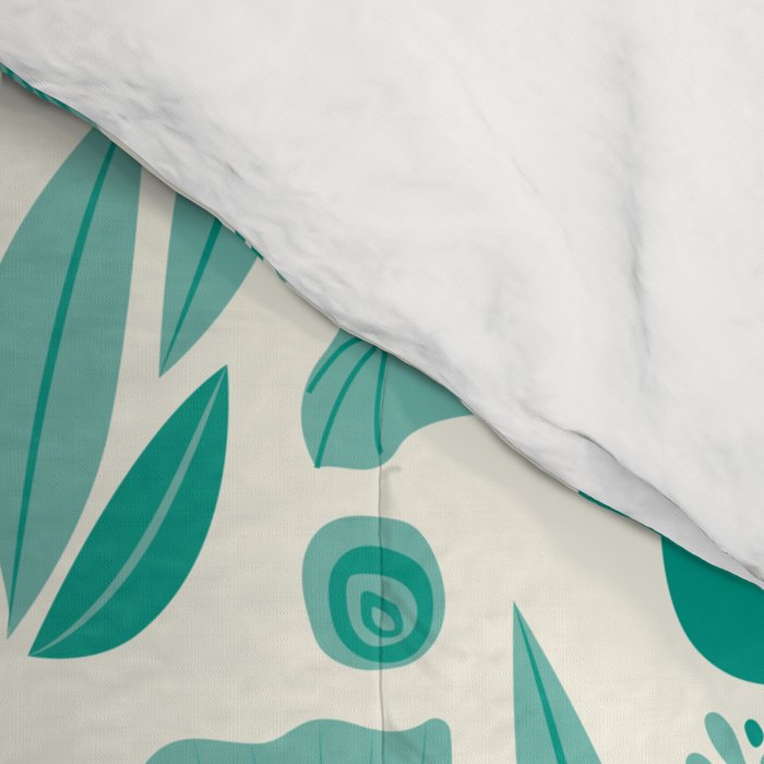 Green leaves pattern Comforter Gallery Image 4