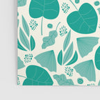 Green leaves pattern Poster Gallery Image 3