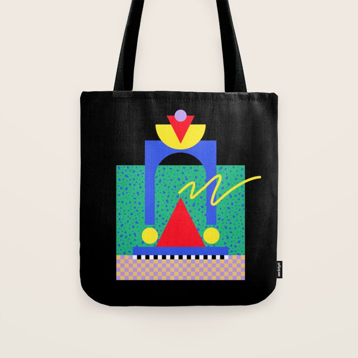 Memphis pattern 90 - 80s / 90s Retro Tote Bag Gallery Image 1