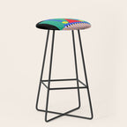 Memphis pattern 90 - 80s / 90s Retro Stool Gallery Image 1