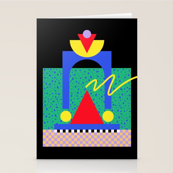 Memphis pattern 90 - 80s / 90s Retro Stationery Card Gallery Image 1