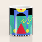 Memphis pattern 90 - 80s / 90s Retro Coffee Mug Gallery Image 4