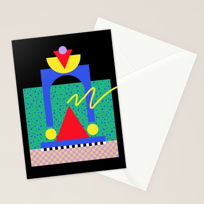 Memphis pattern 90 - 80s / 90s Retro Stationery Card Gallery Image 2