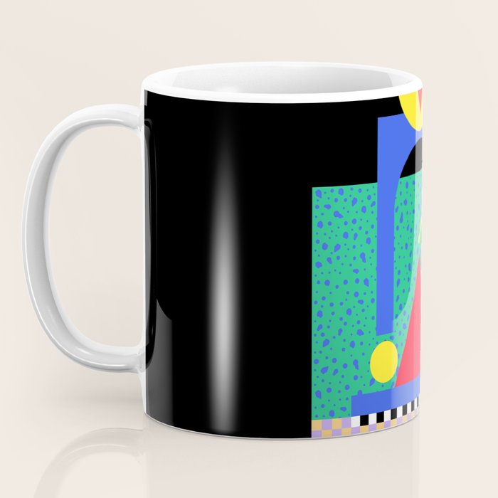 Memphis pattern 90 - 80s / 90s Retro Coffee Mug Gallery Image 3