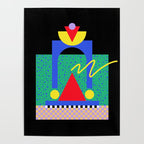 Memphis pattern 90 - 80s / 90s Retro Poster Gallery Image 4